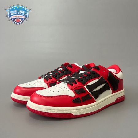 AMIRI SKEL TOP LOW WHITE RED WHITE - AMI001