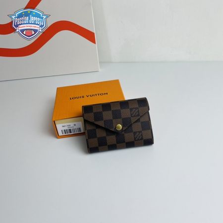 wallet victorine damier ebene rose ballerine