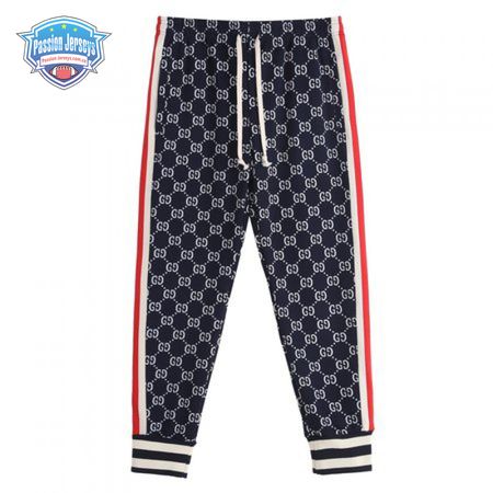 Gucci GG Jacquard Jogging Pant Blue/Ivory