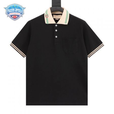 Gucci Interlocking G-collar Polo Shirt