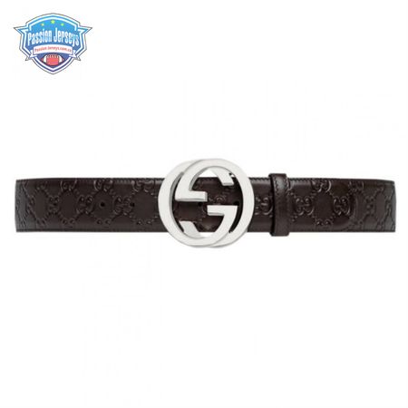 Gucci Guccissima Leather Interlocking GG Buckle Belt - BPR008