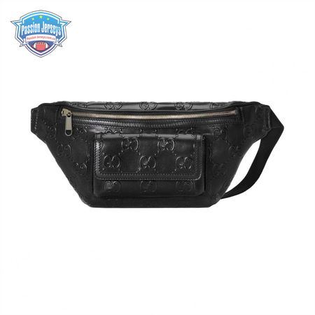 Gucci Black GG Embossed Belt Bag - GBB004