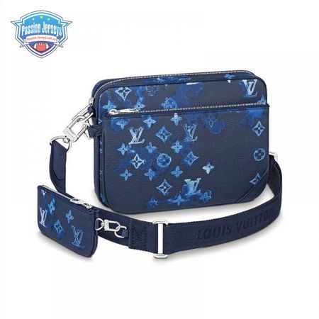 trio messenger ink watercoler cowhide leather - lmb011