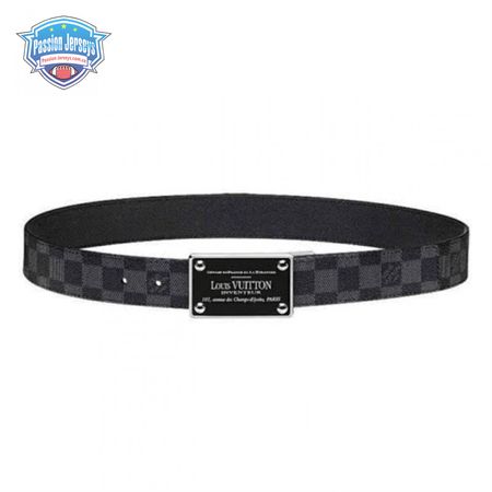 inventeur damier ebene/graphite belt - b158