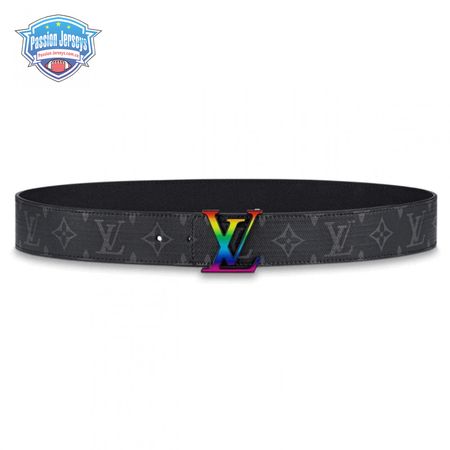 initiales reversible belt monogram eclipse taiga 40mm rainbow - b149