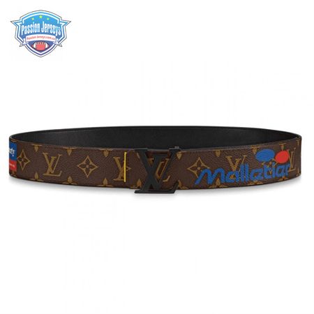 initiales belt monogram logo story 40mm brown - b129
