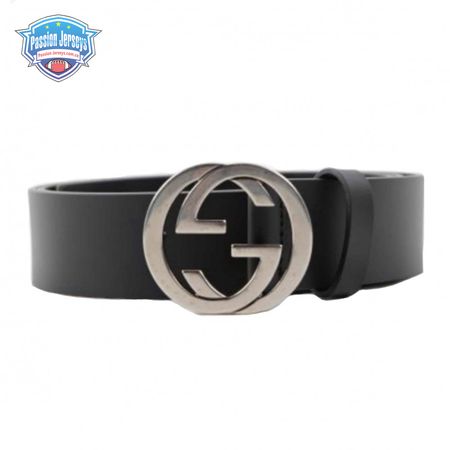 GUCCI INTERLOCKING-G LEATHER BELT - B12