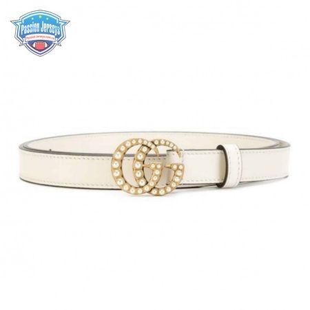 GUCCI PEARL STUDDED GG BELT - B14