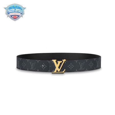 initiales 40mm reversible monogram canvas belt - b112
