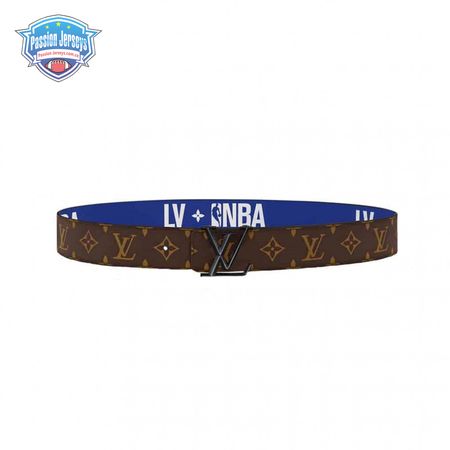 x nba 3 steps 40mm reversible monogram canvas belt - b98