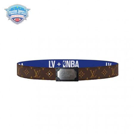 x nba 3 steps 40mm reversible monogram canvas belt - b97