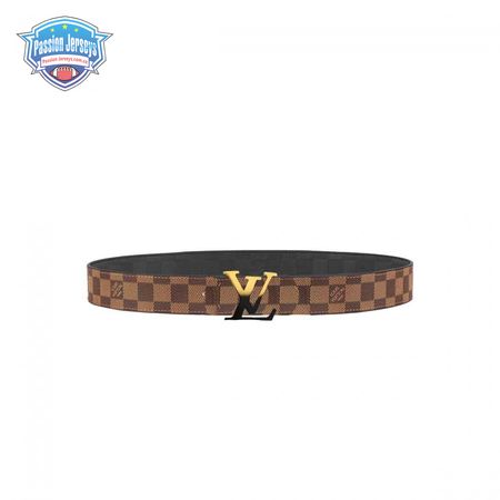 initiales 40mm reversible damier ebene canvas belt - b89