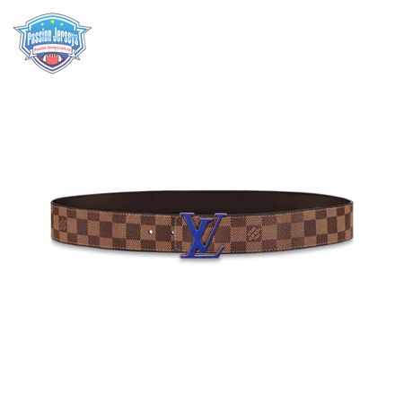 initiales 40mm reversible damier ebene canvas belt - b85