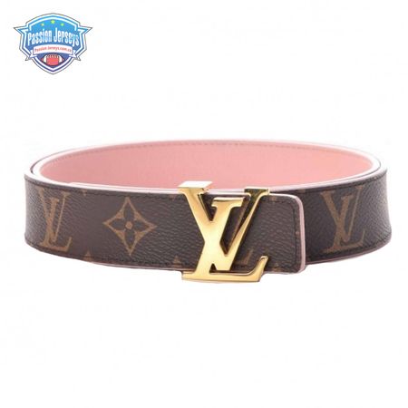 belt initiales reversible monogram rose poudre - b33