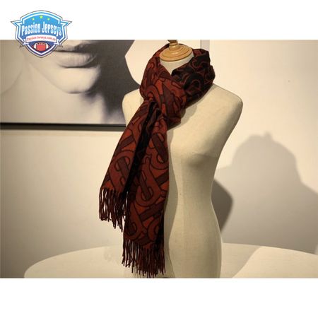 burberry cashmere shawl red
