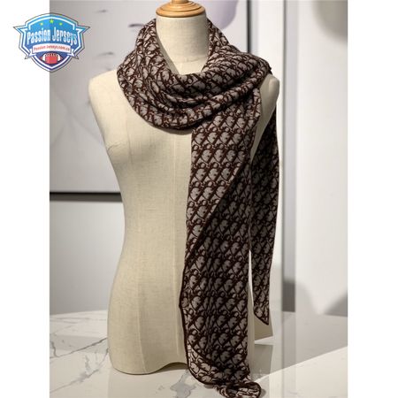 Dior cashmere shawl red wine