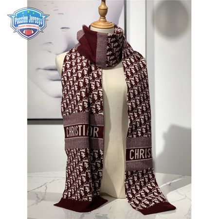 dior cashmere shawl Wine red