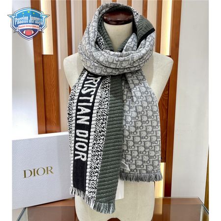 dior oblique print scarfs