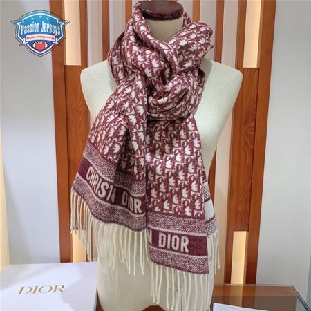 dior oblique print scarfs