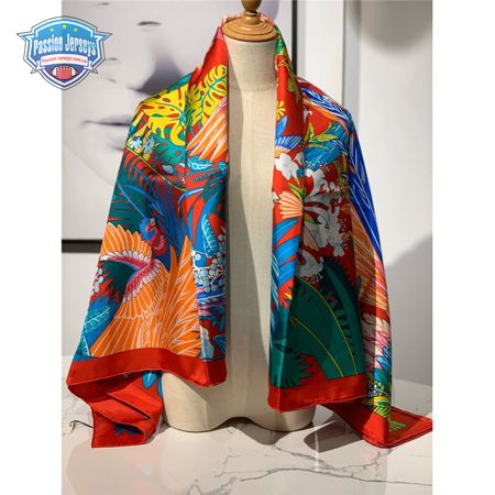 hermes ladies summer silk scarf red