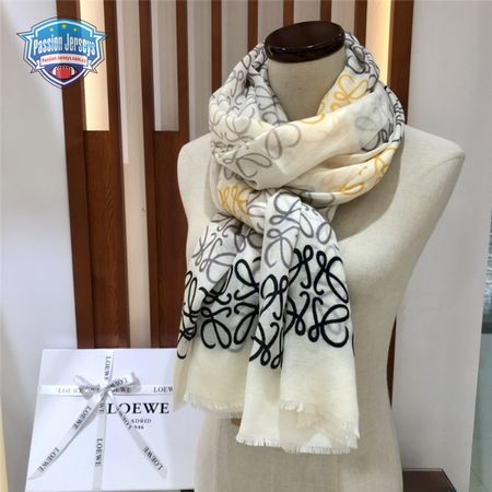 loewe anagram scarf in wool and cashmere