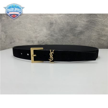 ysl leather belt