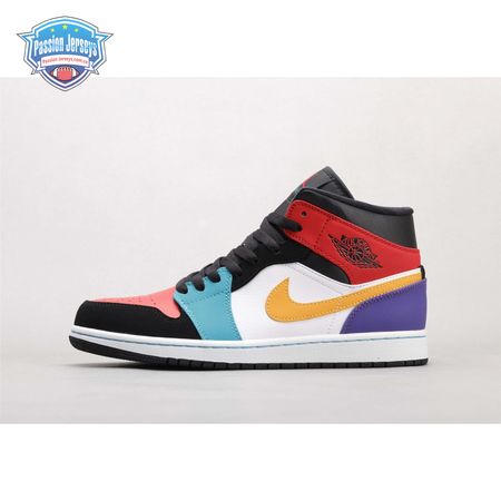 Air Jordan 1 Mid Bred Multi-Color Unisex