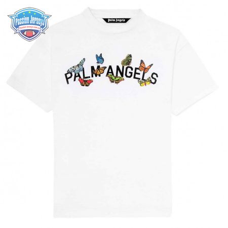 PALM ANGELS BUTTERFLY COLLEGE TEE - PA17