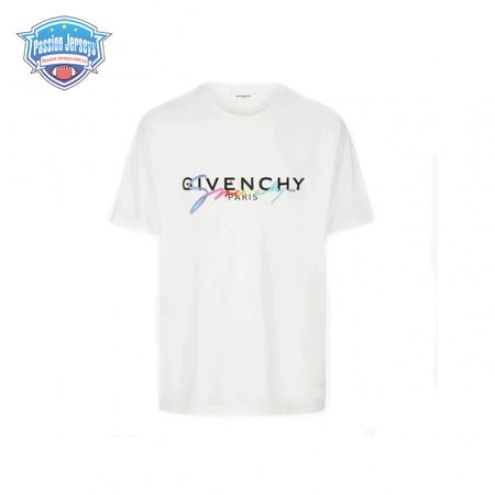 GIVENCHY RAINBOW SIGNATURE COTTON T-SHIRT - GVC5