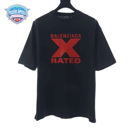 BALENCIAGA CHEST RED X PRINTEED T SHIRT