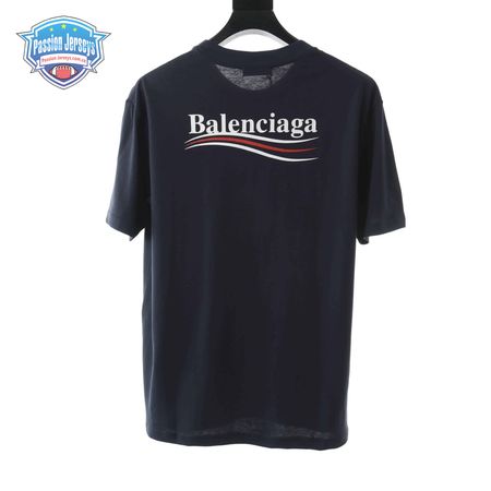 BALENCIAGA CLASSIC NAVY COKE SHORT SLEEVE