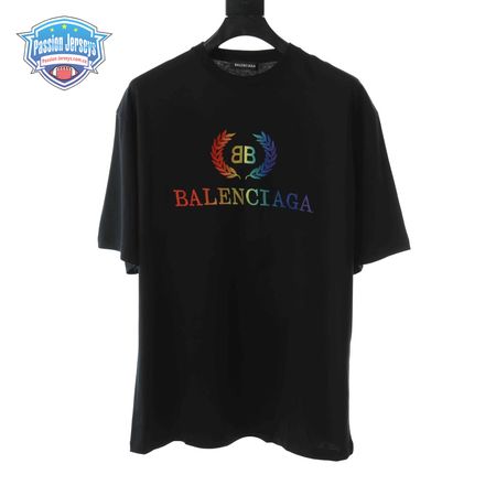 BALENCIAGA RAINBOW SHORT SLEEVE T SHIRT