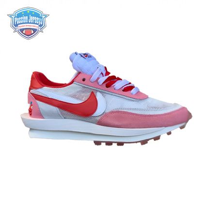 2019 Nike LVD Waffle Daybreak Swoosh Pink Gery White Red BV0073 500 Unisex