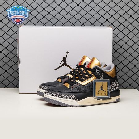 Air Jordan 3 Black Gold Men's