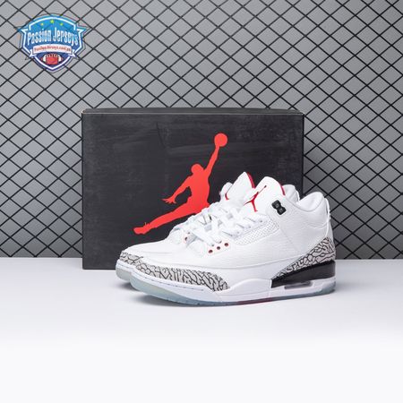 Jordan 3 Retro Free Throw Line White Cement 923096-101 Men's