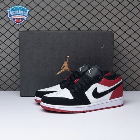 Jordan 1 Low Black Toe 553558-116 Unisex