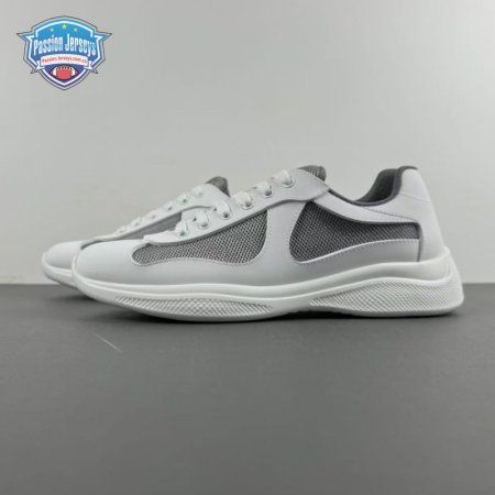 Prada America's Cup White Dark Gray Sneakers