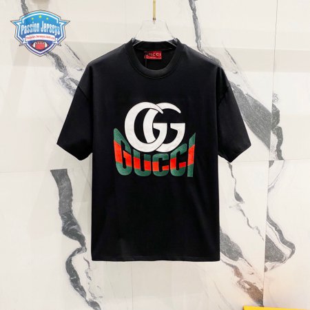GUCCI LOGO Letter Print T-Shirt Black