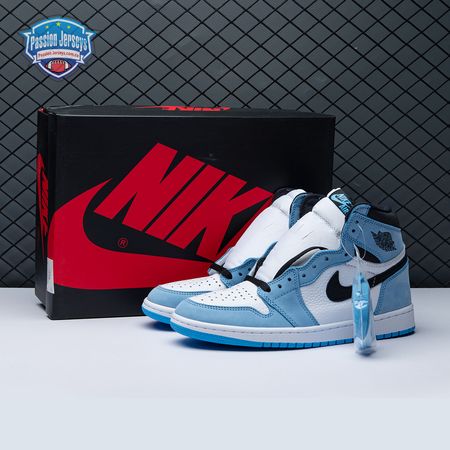 Jordan 1 Retro High White University Blue Black Unisex