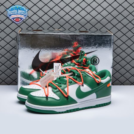 Off-White x Dunk Low 'Pine Green' Unisex