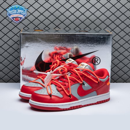 Off-White x Dunk Low 'University Red' Men's
