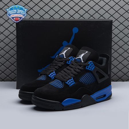 Jordan 4 Retro Black Blue Men's