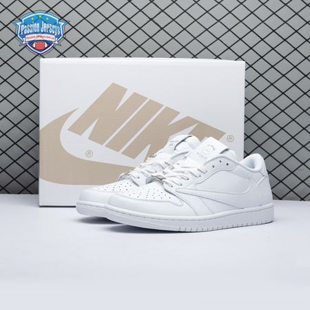 Travis Scott x Air Jordan 1 Low Triple White DM7866 292 Unisex