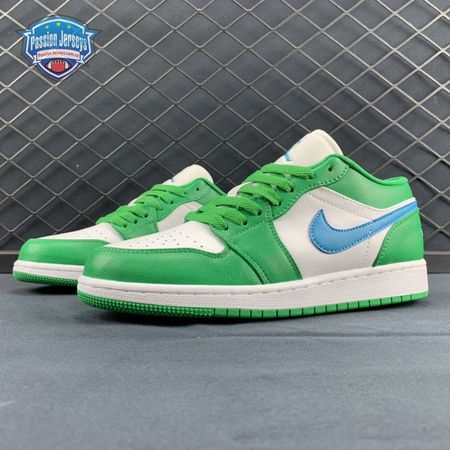 Jordan 1 Low Lucky Green Aquatone DC0774-304 Unisex