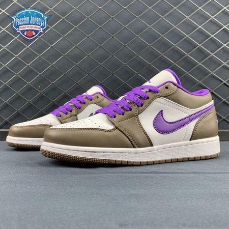 Jordan 1 Low Purple Mocha 553558-215 Unisex