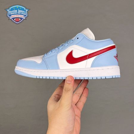 Jordan 1 Low Blue Whisper Dune Red DC0774-164 Unisex
