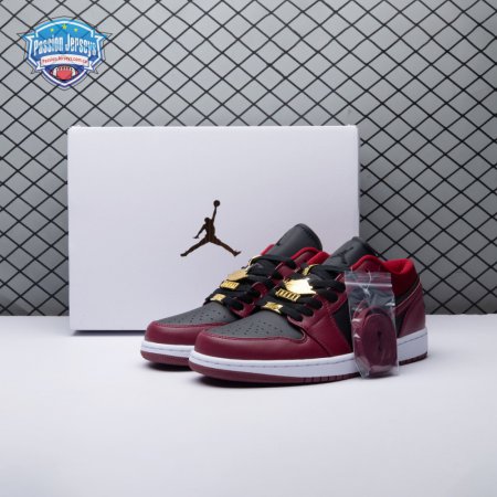 Jordan 1 Low Dark Beetroot Black DB6491-600 Unisex