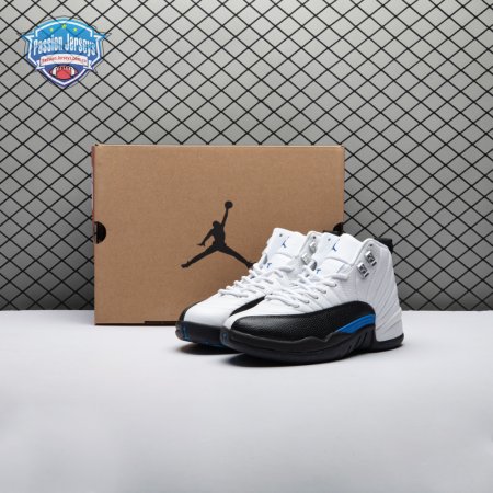 Jordan 12 Black White Blue Men's