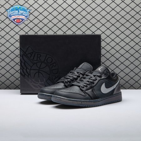Jordan 1 Low Black White Dark Smoke Grey Unisex