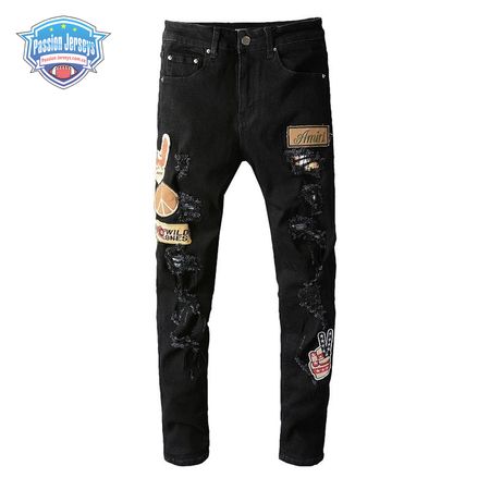 Amiri Patch Jeans Black
